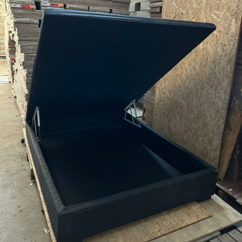 [OUTLET] BASE BOX BAUL 2 PLAZAS - 138 x 188 x 35 cm - Estructura Madera Maciza - Negro [OUTLET] BASE BOX BAUL 2 PLAZAS - 138 x 188 x 35 cm - Estructura Madera Maciza - Negro