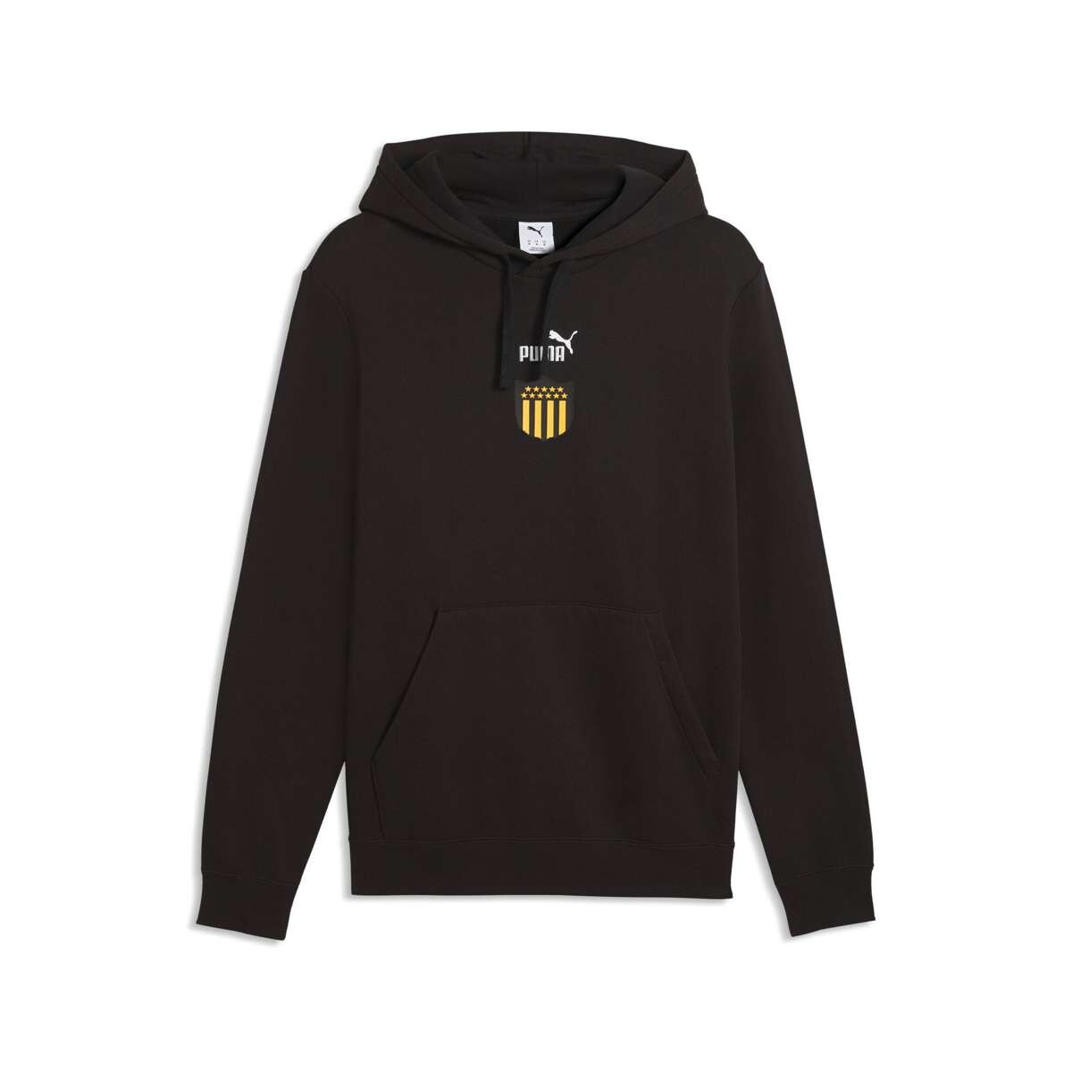 Campera Peñarol Sm.Nº1 Logo Cent Hoodie Felpa de Hombre - Negro 