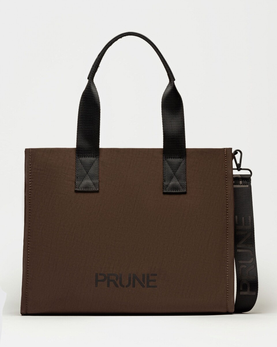 Cartera de mano Flight en nylon - Marron 