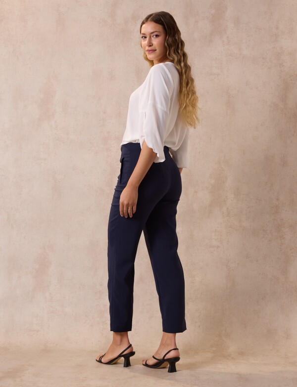 Pantalon Slim Ankle AZUL
