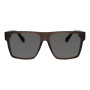 Lentes de sol De Tr90 Cuadrado Flap Negro/Gris