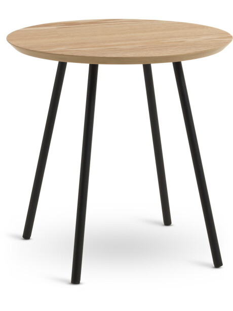 Mesa auxiliar NYBO Ø40 roble/negro Mesa auxiliar NYBO Ø40 roble/negro