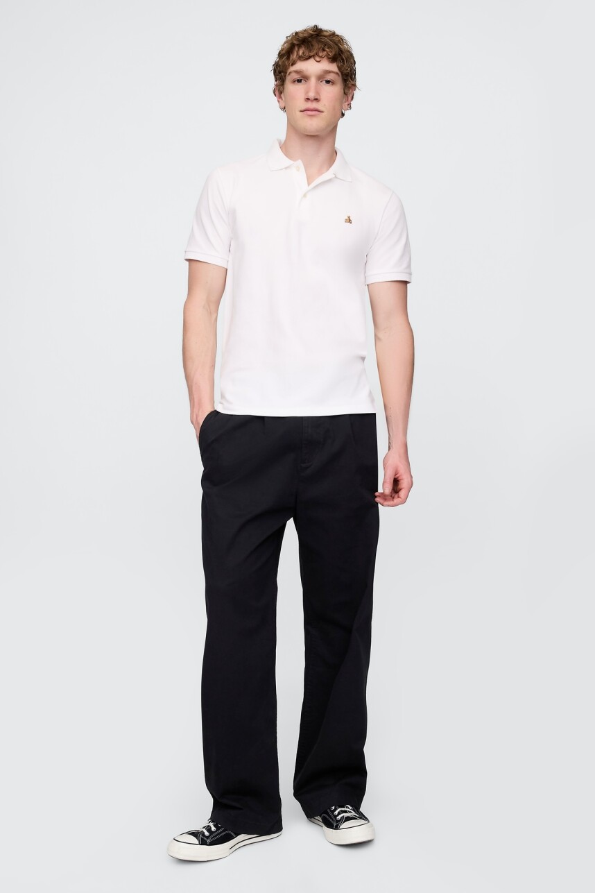 Remera Polo Osito Brannan Hombre White V2 Global