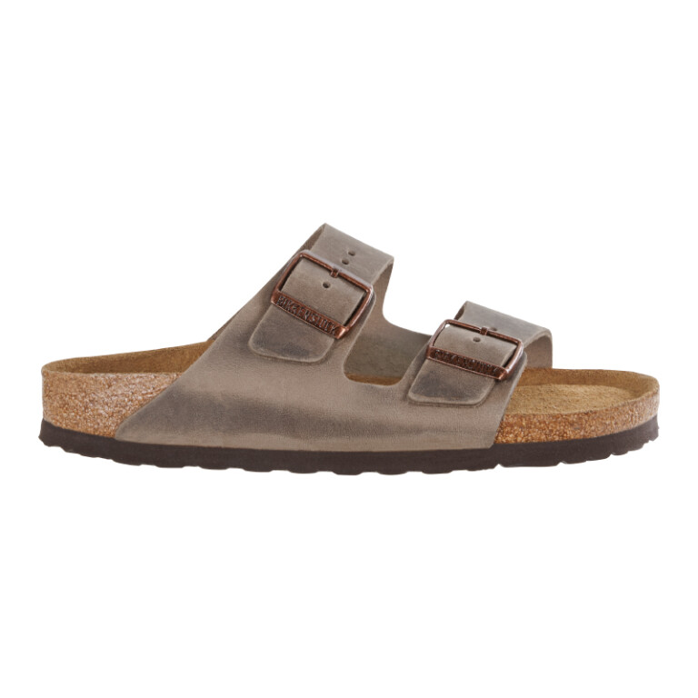 Sandalia Arizona Soft Footbed Oiled Leather - Regular Marron