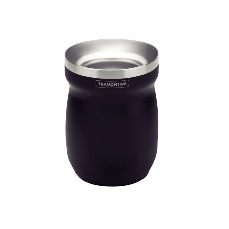 MATE NEGRO TRAMONTINA ACERO INOX 240 ML NEGRO