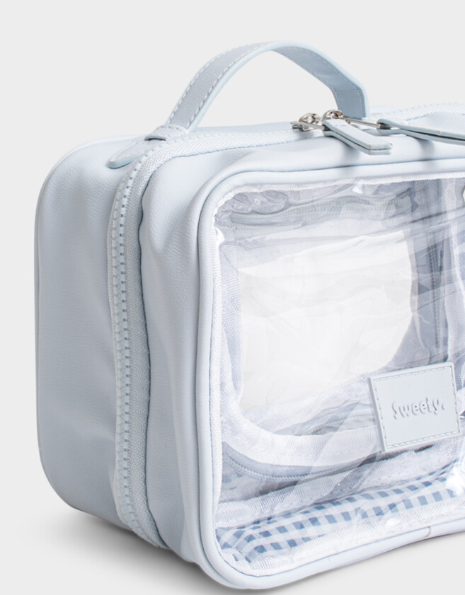 Porta Cosméticos Azul Celeste