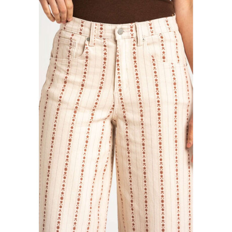 Jean Wide Leg Print Nacar