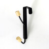 ORGANIZADOR METAL NEGRO C/2GANCHOS 17CM Unica