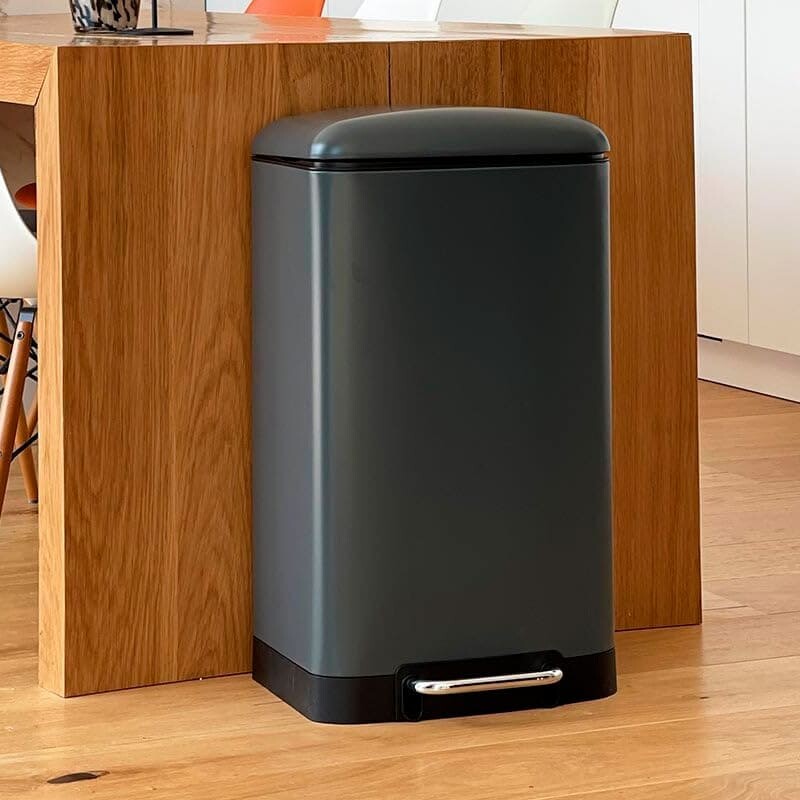 Tacho cesto de basura acero inoxidable 12L negro Tacho cesto de basura acero inoxidable 12L negro
