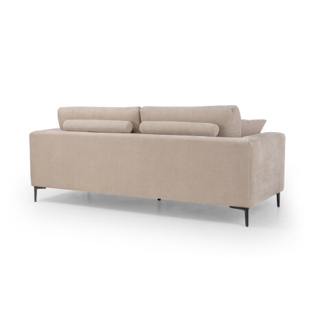 Sofá Sky - Tela Microfibra - 3 cuerpos 6686-4 Beige