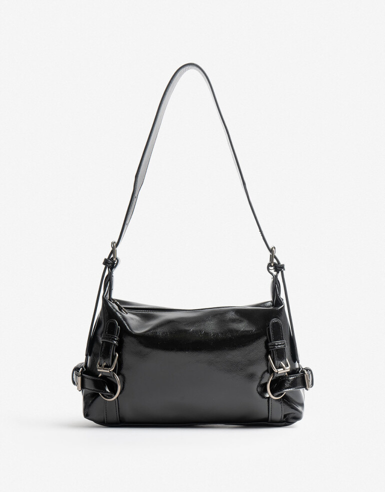 City Cartera City Hebillas - Negro