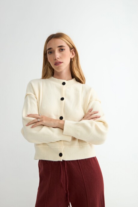 CARDIGAN CORDATA CRUDO