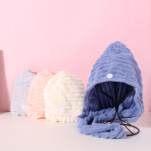 Toalla Turbante Para El Cabello - Azul/crema/rosa/gris Toalla Turbante Para El Cabello - Azul/crema/rosa/gris