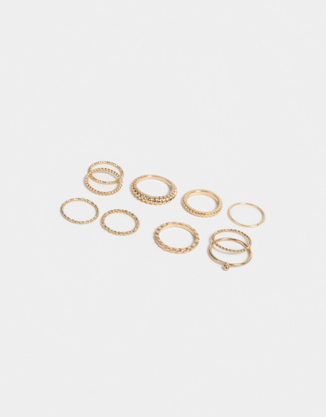 Sets Anillos De metal Set De Anillos - Dorado