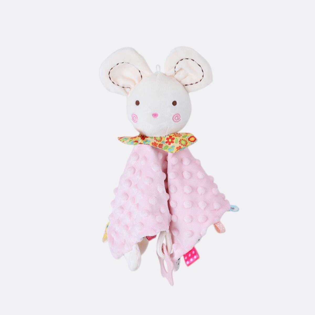 Peluche Apego De Bebé Animales Tiernos - Ratón Rosa 