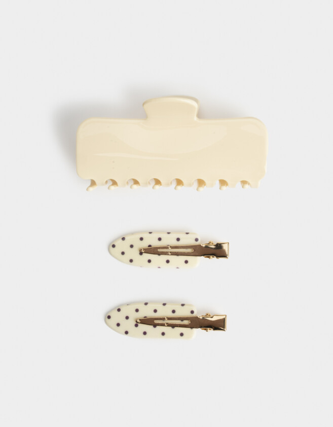 Accesorios Pelo Set Lunares Set De Accesorios De Pelo - Combinacion Bicolor