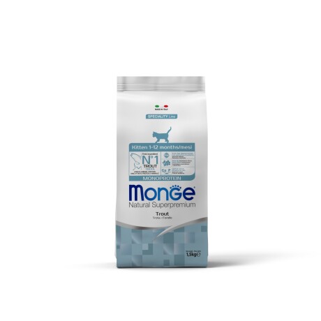 MONGE GATITO KITTEN TRUCHA 1.5 KG Monge Gatito Kitten Trucha 1.5 Kg
