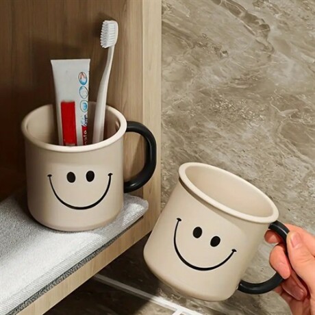 Taza Vaso con asa smile Blanco