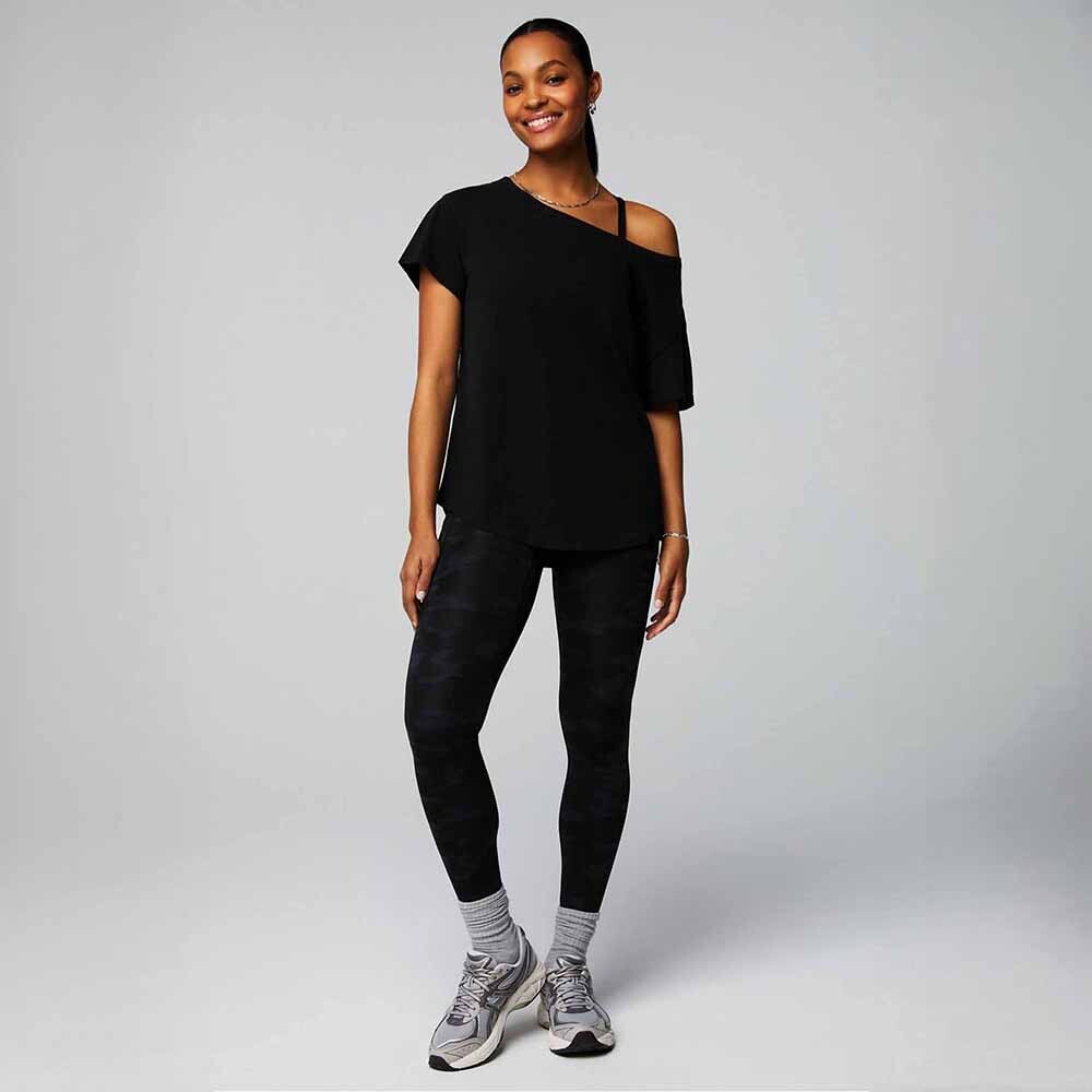 Polo Manga Corta Oversized Mujer Black