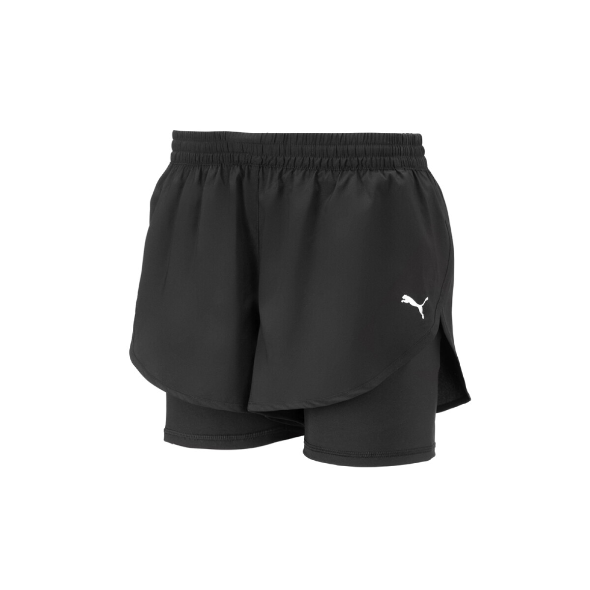 2 in 1 Run Short W - Black 