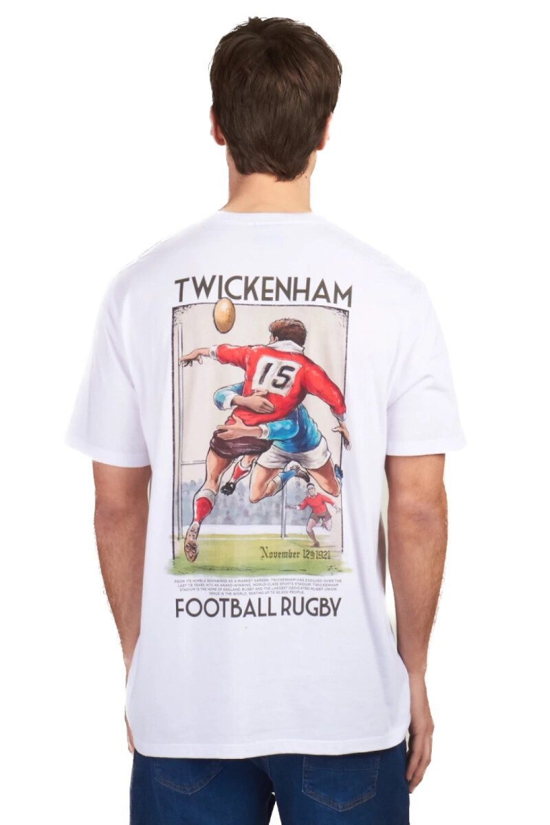 Camiseta Rugby Twickenham Blanca
