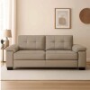 Sofa 3 Cuerpos Luares Pu Taupe Sofa 3 Cuerpos Luares Pu Taupe