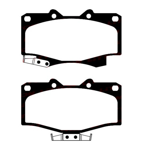 PASTILLAS DE FRENO TOYOTA HILUX 4X4 90/04 (D 436 ) - PASTILLAS DE FRENO TOYOTA HILUX 4X4 90/04 (D 436 ) -