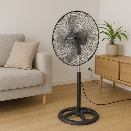 VENTILADOR DE PIE 3 EN 1 CUORI VENTO CUO- 6092 NEGRO