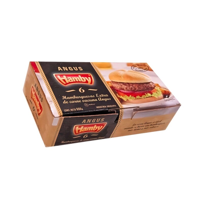 Hamburguesa Hamby Angus - 6 ud. - 600 g Hamburguesa Hamby Angus - 6 ud. - 600 g