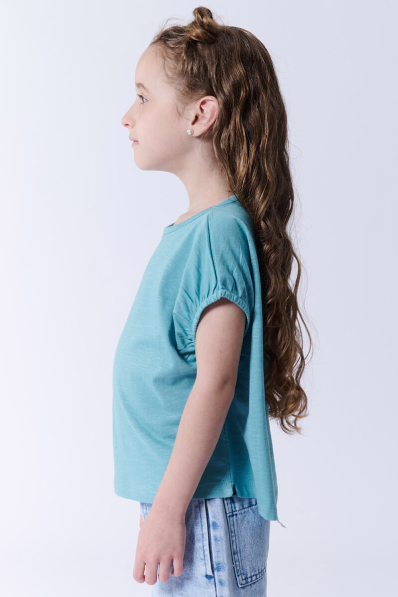 Remera crop Verde