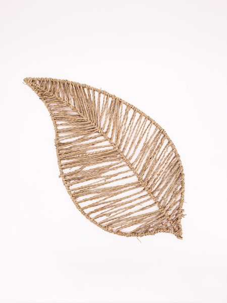 DECORACION HOJA TEJIDA NATURAL