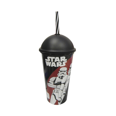 Vaso Plástico Milk Shake con Pajita 500 ml Star Wars