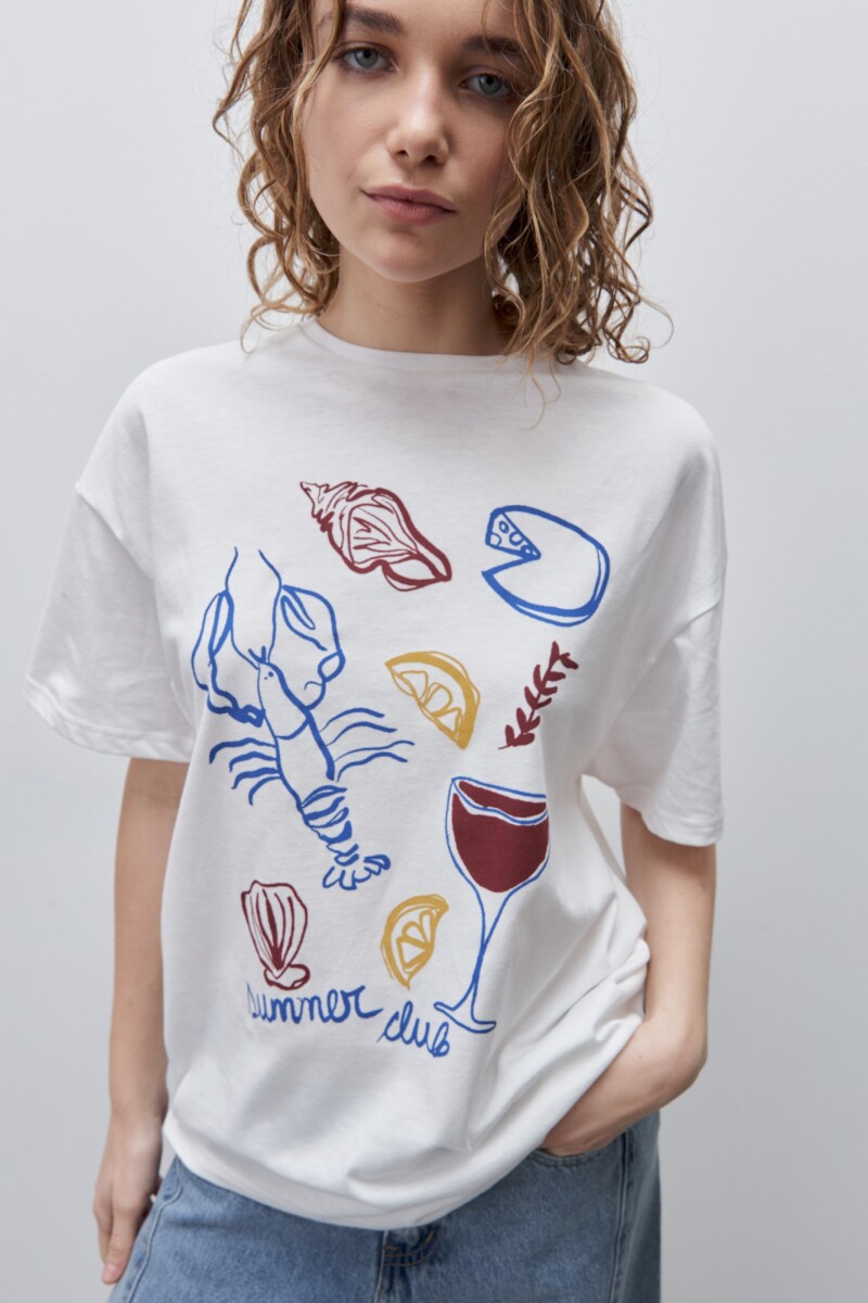 REMERA RENI Blanco