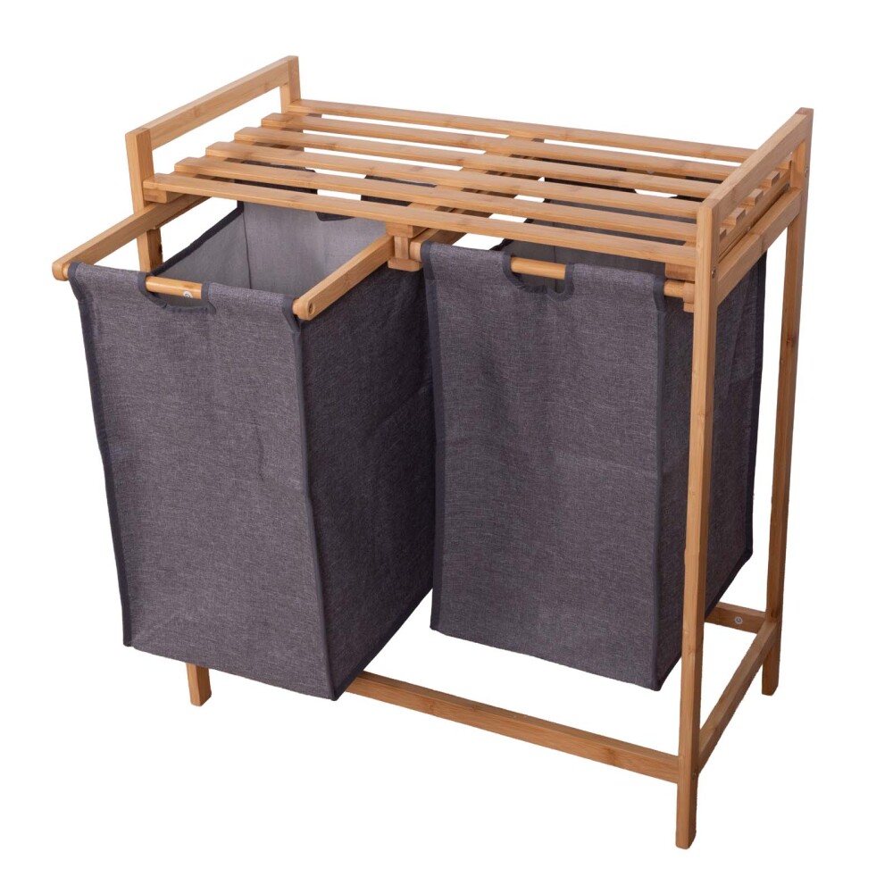 MULTIUSO DE BAÑO BAMBU GRIS DUAL
