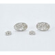 Caravanas Oro Blanco 18K Con Filigrana Caravanas Oro Blanco 18K Con Filigrana