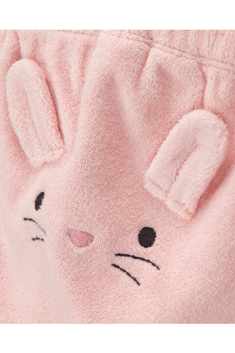 Set tres piezas de algodón, campera y pantalón de terry, más body, diseño conejita Set tres piezas de algodón, campera y pantalón de terry, más body, diseño conejita
