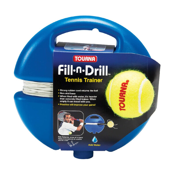 Entrenador De Tenis Tourna Tennis Trainer Fill-n-Drill Base + Pelota + Cuerda