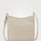 Longchamp -Cartera de cuero cruzada, Zipped Gris