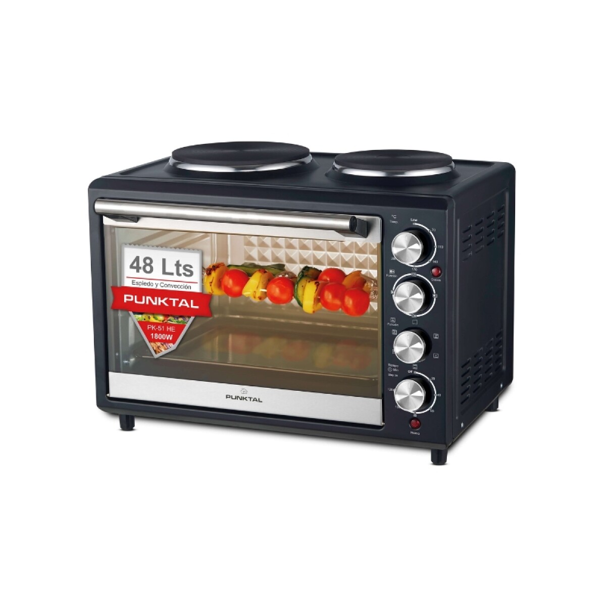 HORNO ELECTRICO 48L - CONVECCION/ESPIEDO 