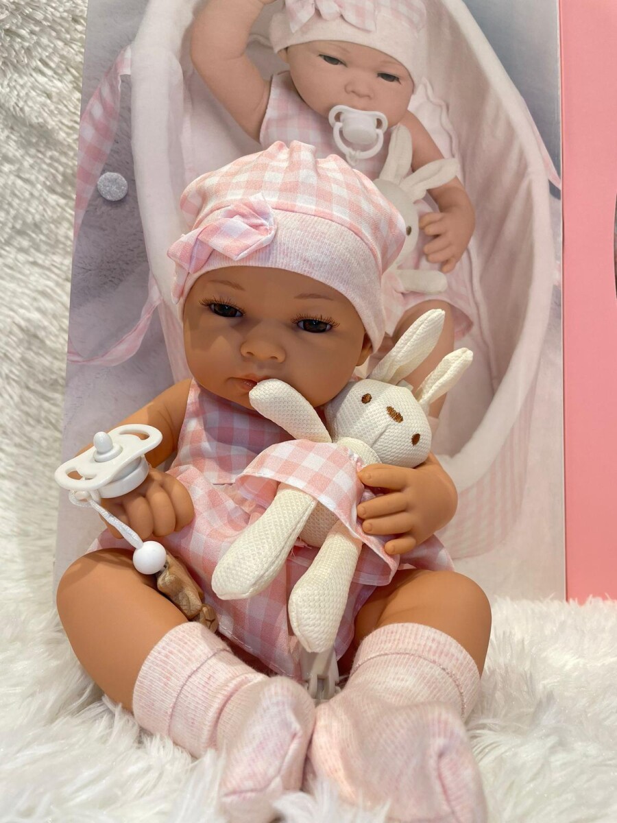 Muñeca OLIVE con accesorios rosa NEWBORN 