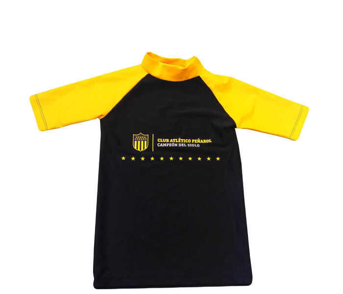 Remera Peñarol Jrs Negro/Amarillo