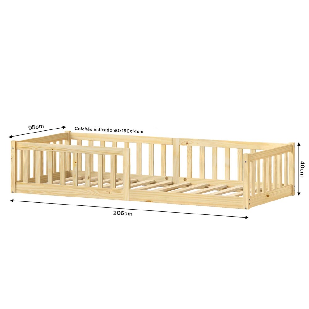 CAMA KIDS MADERA NATURAL-BEIGE ARENA