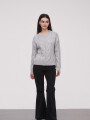 Sweater Osada Gris Melange Medio