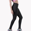 Calza Larga Tiro Alto de Lycra Modelo Básico NEGRO