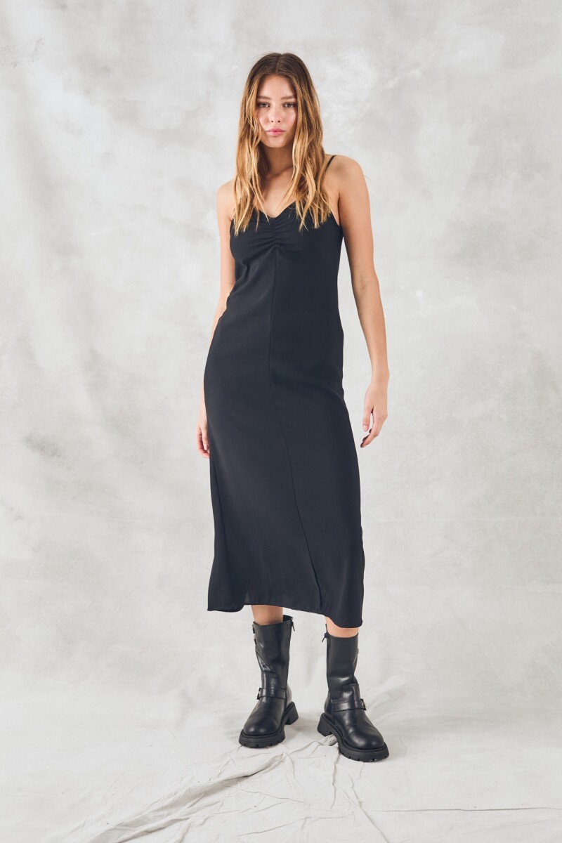 Vestido Slip Negro Negro