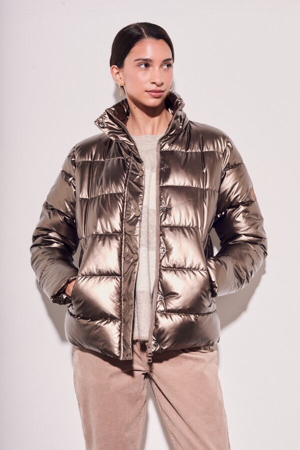 Campera Engomada Water Repellent Cobre