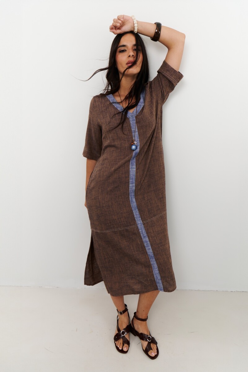 VESTIDO CAMILA - CHOCOLATE 