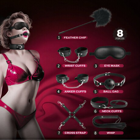 Kit BDSM 8 Piezas Pretty Love Kit BDSM 8 Piezas Pretty Love