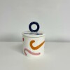 QR148-01175 Frasco De Ceramica Con Tapa Que Rico - Pintura Loca