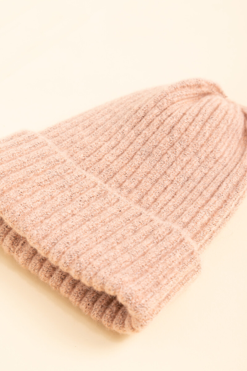Gorro tejido Rosa